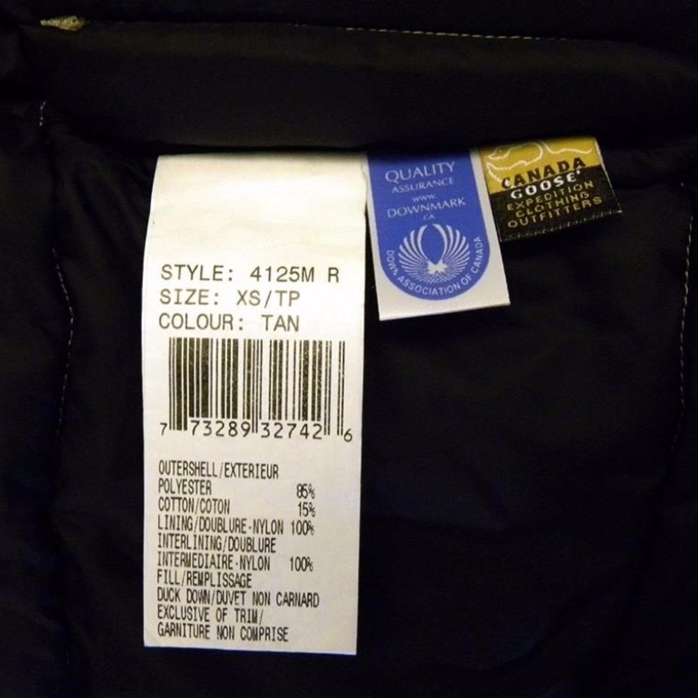 Canada Goose 4125M R Men's Freestyle Vest - Tan - Picture 5 of 8